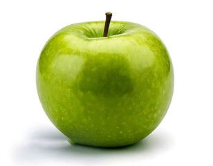 green apple isolated on white background cutout