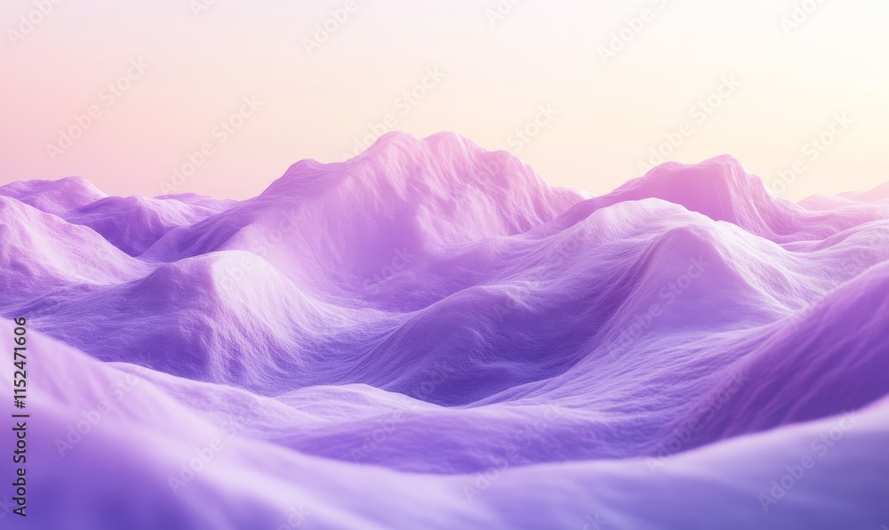 Poster dreamy gradient of mocha mousse tones transitioning into soft pastel lavender, evoking calm and dept