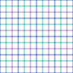 Summer Plaid Check Seamless Pattern - Cute plaid check repeating pattern design