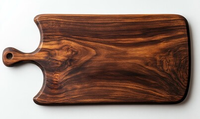 Brown cutting board with barbecue