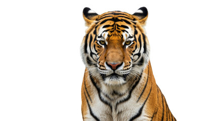 Fototapeta premium closeup of tiger isolated on transparent background