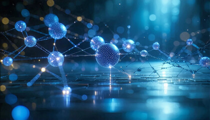 Visualize the concept of quantum entanglement using elements of a quantum computer; show qubits as intertwined threads of light with a background that suggests the vastness of quantum states.