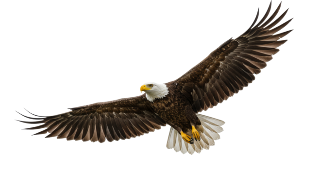 Bald eagle flying, PNG, majestic eagle, eagle wings, american eagle, bird silhouette, eagle soaring, wildlife, natural habitat