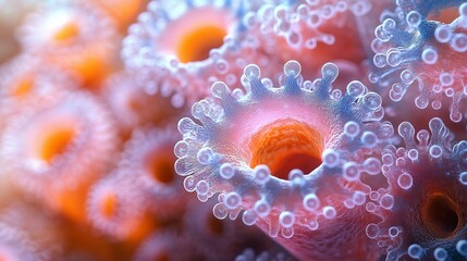 Microscopic View Of Intricate Cellular Structures