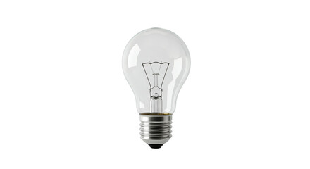 light bulb isolated on transparent background, PNG, light clipart, lamp design, idea bulb, energy concept, eco-friendly bulb