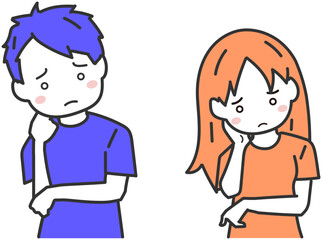 もやもやと考え悩む人