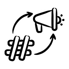 Campaign Hashtag Icon