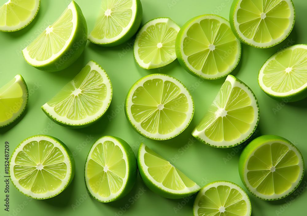 Poster lime pieces cut delicious collection create something visually appealing useful various