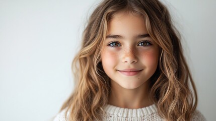Isolated a white background A young student holding a futuristic tablet smiling while exploring interactive learning content in a sleek modern design