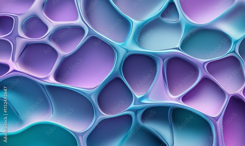 Poster purple and turquoise tech background with a geometric 3d structure. clean, stepped design with extru
