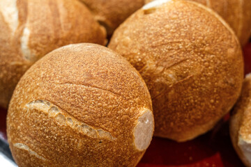 Home baked wheat rolls. Breeds with fluffy crumb and golden crust for sandwiches.