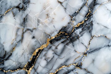 Elegant marble texture in cool tones with gold accents.  Perfect for design projects.