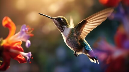 Fototapeta premium Hummingbird in Flight