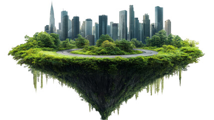 Fototapeta premium Floating City of Sustainable Design