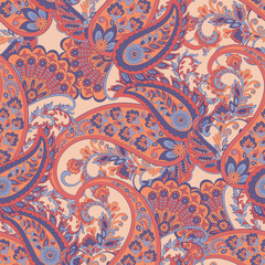 seamless pattern with paisley