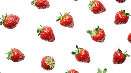 Strawberries, transparent background