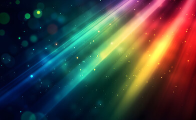 Obraz premium Vibrant Rainbow Abstract Background: A Symphony of Colors