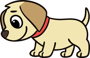 Fototapeta premium cute puppy character