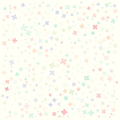 A abstract flying flower pattern.