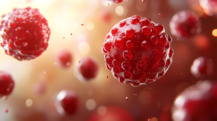 Close-up view of 3D microscopic bacteria, showcasing intricate details and chaotic movement, representing the unseen world of microorganisms and their impact on health and environment

