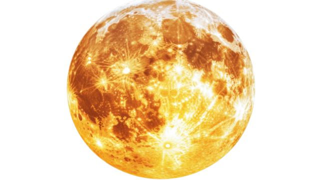 Sun planet, transparent background