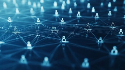 Global network connection, digital community.