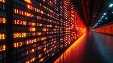 Abstract technology background representing digital chaos, symbolizing data streams, cybersecurity, cloud computing, supercomputing, and neural networks with vibrant colors and complex patterns

