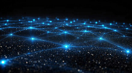 Abstract technology background representing digital chaos, symbolizing data streams, cybersecurity, cloud computing, supercomputing, and neural networks with vibrant colors and complex patterns

