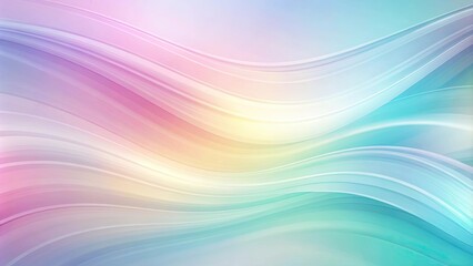 Obraz premium Pastel colored abstract gradient background with soft shapes and gentle curves