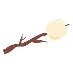 Obraz premium Illustration of a Toasted Marshmallow