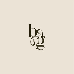 dynamic line monogram logo luxurious concept BG elegant wedding letter