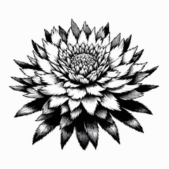 flower on white background