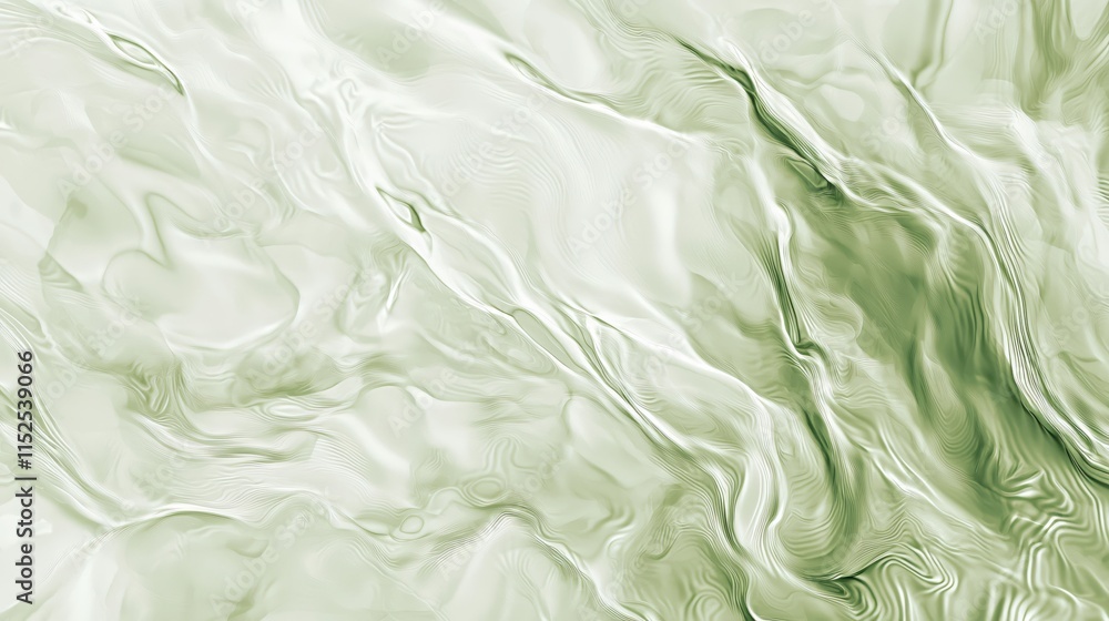 Poster soft green abstract background with gentle waves and fluid textures for design