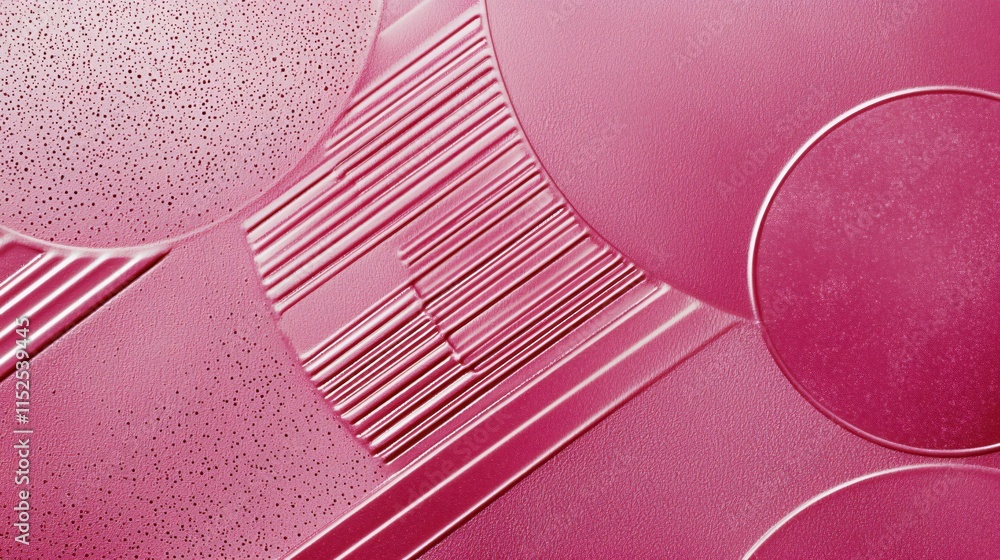 Poster Abstract Pink Background with Circles and Lines for Modern Design Projects