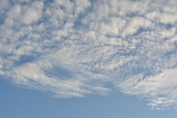 Clouds formation with blue sky
