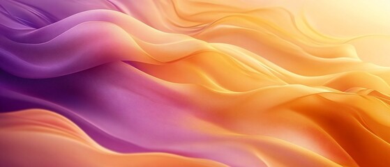Fototapeta premium Abstract flowing fabric with vibrant color gradients.