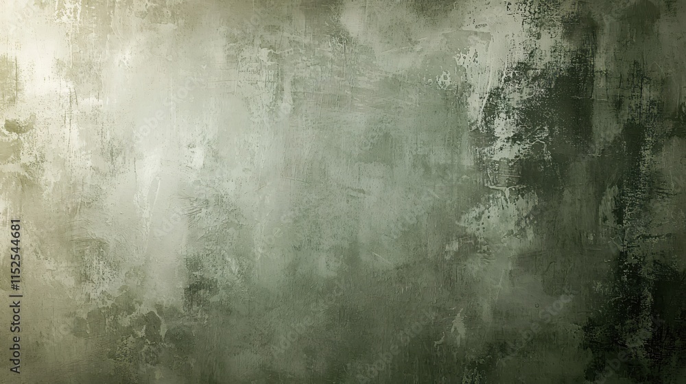 Poster textured abstract background with subtle green hues and brush strokes for design
