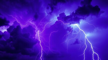 lightning in the sky