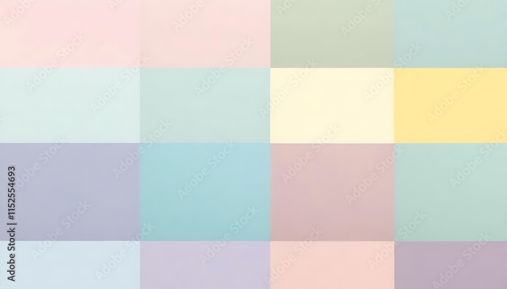 Poster pastel color blocks abstract background design