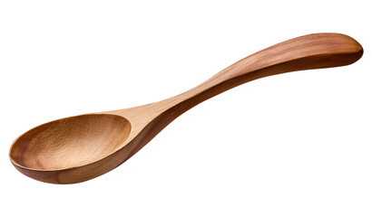 wooden spoon isolated on transparent background