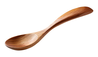 wooden spoon isolated on transparent background