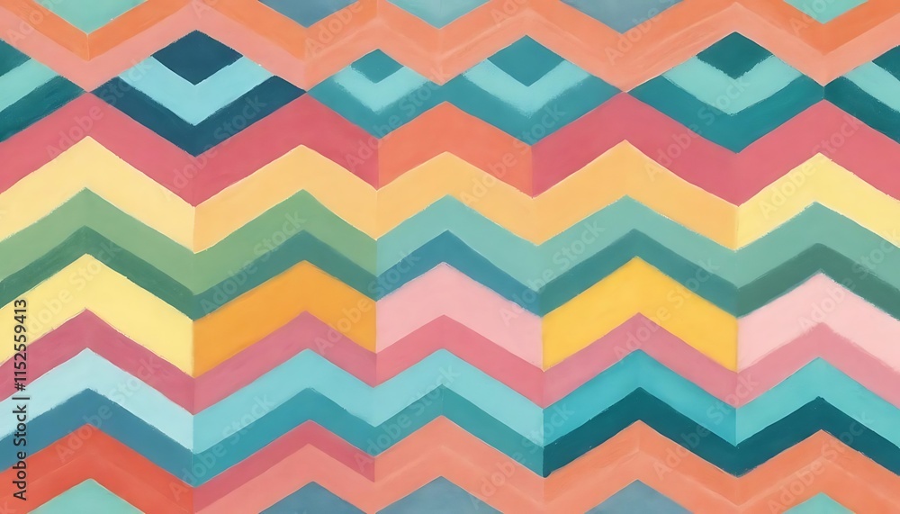 Aufkleber abstract colorful chevron pattern background design
