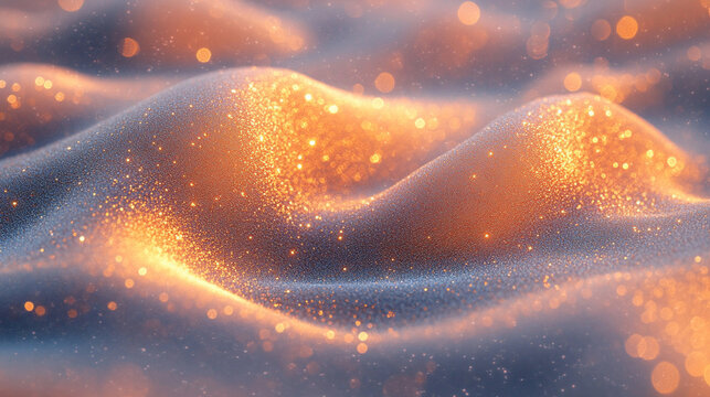 A high-tech digital data transfer concept with vibrant lights and depth showcasing network abilities, technological processes, digital storages, and scientific advancements in a blurred bright tone ba