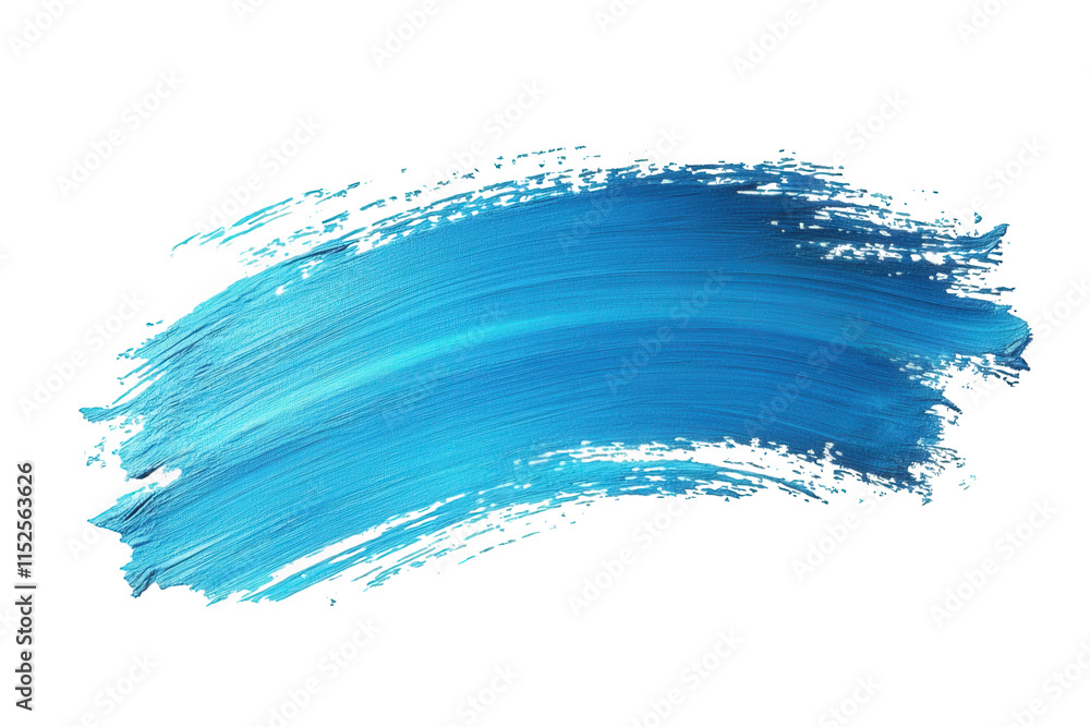 Poster abstract blue paint stroke on a transparent background this blue paint stroke is perfect for use in 