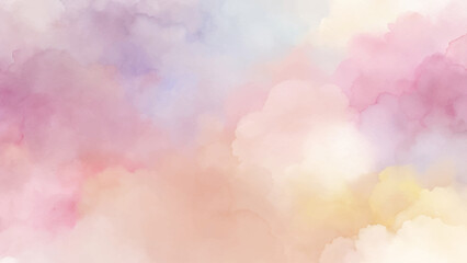 A soothing blend of pastel colors in a cloud-like texture, perfect for artistic backgrounds.