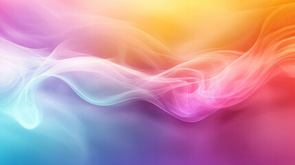 Iridescent neon background with holographic soft pastel colors blending in abstract chaos evoking a sense of futuristic beauty and transformation

