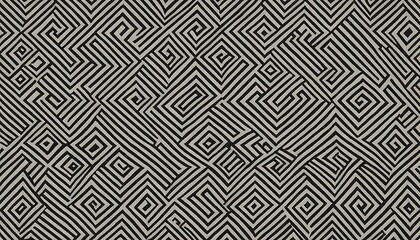 Abstract Black and White Geometric Spiral Pattern Design