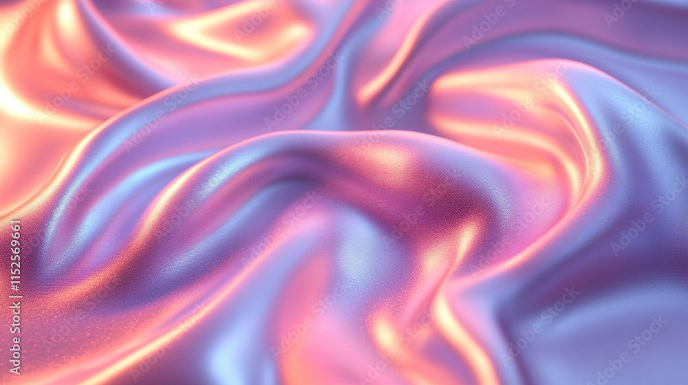 Poster iridescent neon background with holographic soft pastel colors blending in abstract chaos evoking a 