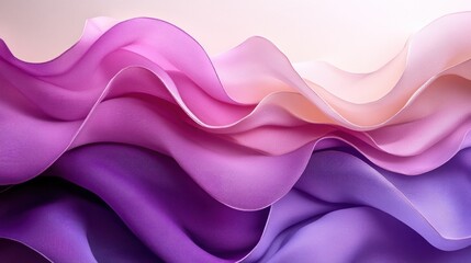Obraz premium A flowing arrangement of soft, layered fabric in shades of pink and purple.