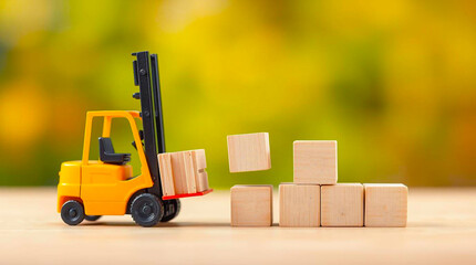 Logistics and E-commerce Concept. This image symbolizes logistics, e-commerce, and the interconnectedness of various sectors in the supply chain.